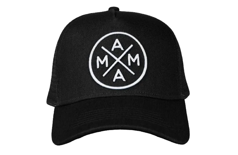 Women's Premium Canvas Trucker Hat In Black