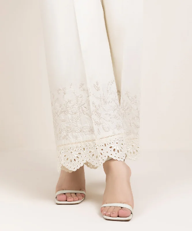 Embroidered Cambric Culottes