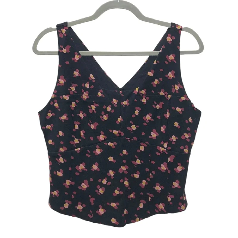 Top Sleeveless By Cabi In Black & Pink, Size: M