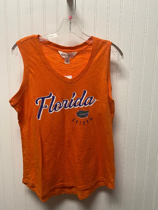 Top Sleeveless By Clothes Mentor In Orange, Size: S