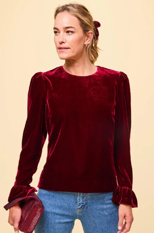 Victoria Velvet Top | Ruby