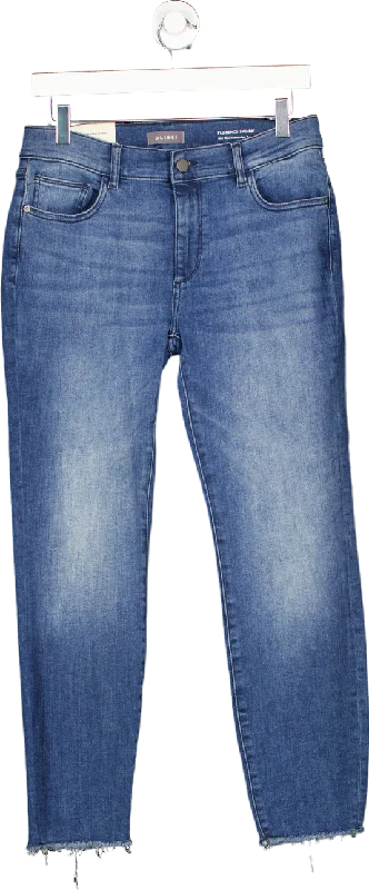 DL1961 Blue Florence Skinny Mid Rise Instasculpt Crop Jeans W29