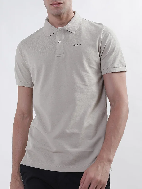 Gant Beige Regular Fit Polo T-Shirt