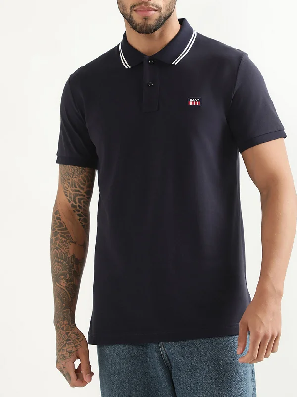 Gant Blue Regular Fit Polo T-Shirt