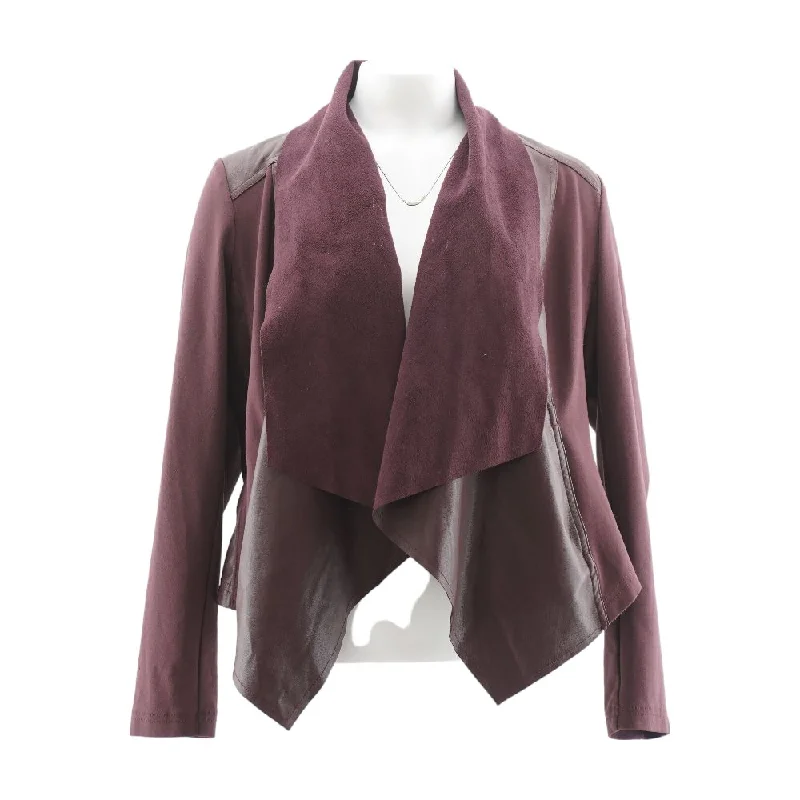 Burgundy Solid Blazer