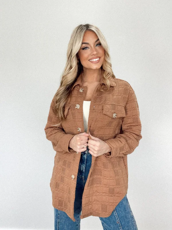 Mocha Textured Knit Jacket