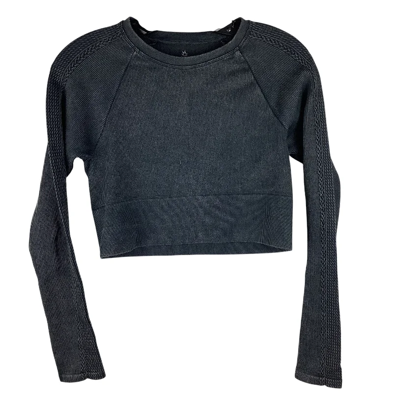 Athletic Top Long Sleeve By Aerie In Black, Size: M