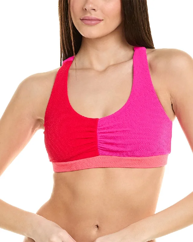 Terez Textured Sport Bikini Top