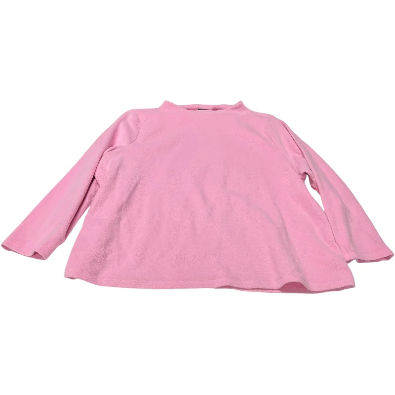 Top Long Sleeve Basic By Talbots In Pink, Size: 3x