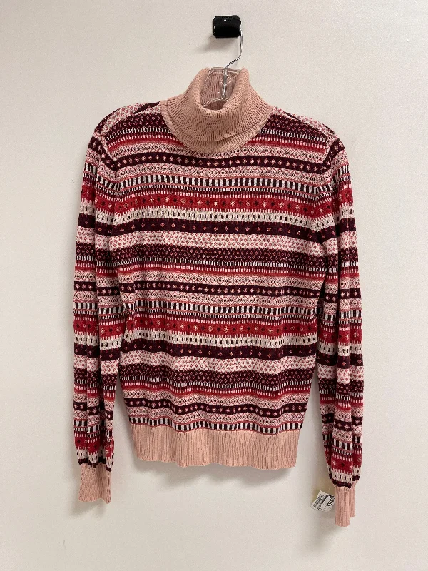 Top Long Sleeve By Ann Taylor In Multi-colored, Size: M