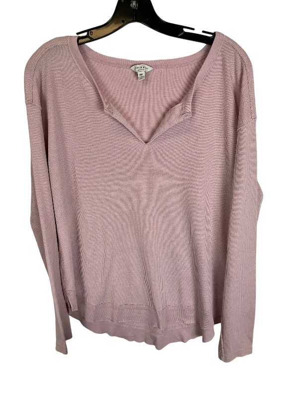 Top Long Sleeve By Lucky Brand In Pink, Size: M