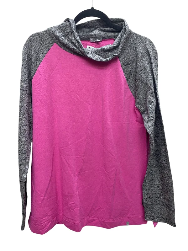 Top Long Sleeve By Talbots In Pink, Size: L