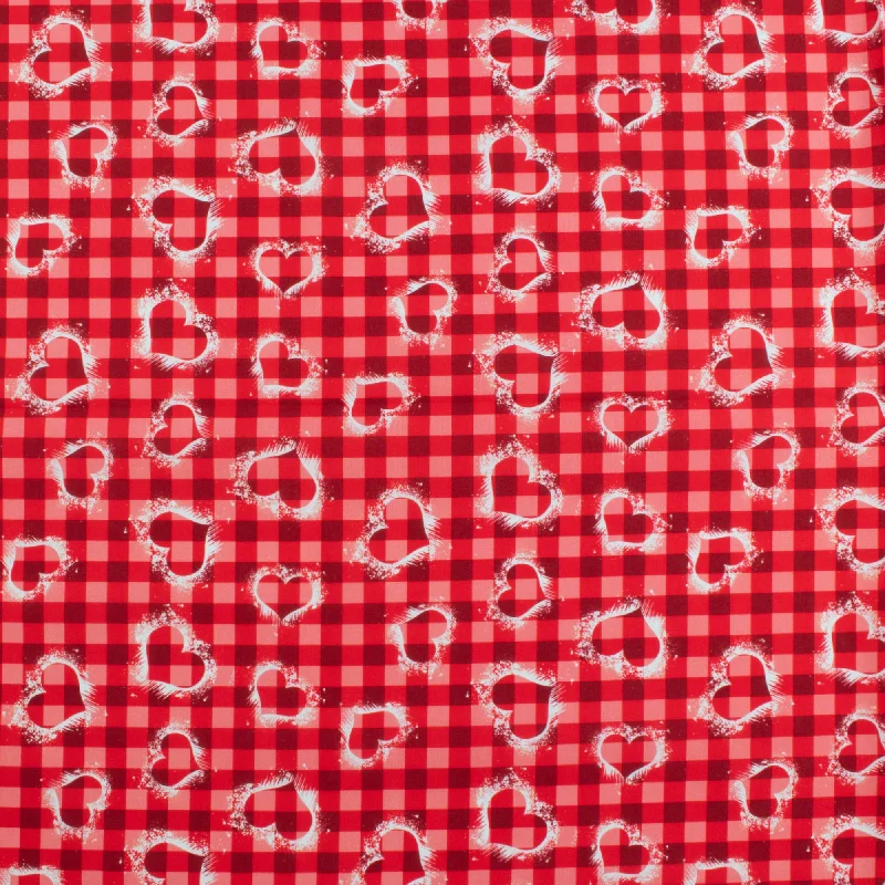 VALENTINE'S Printed Cotton - 042 - Red