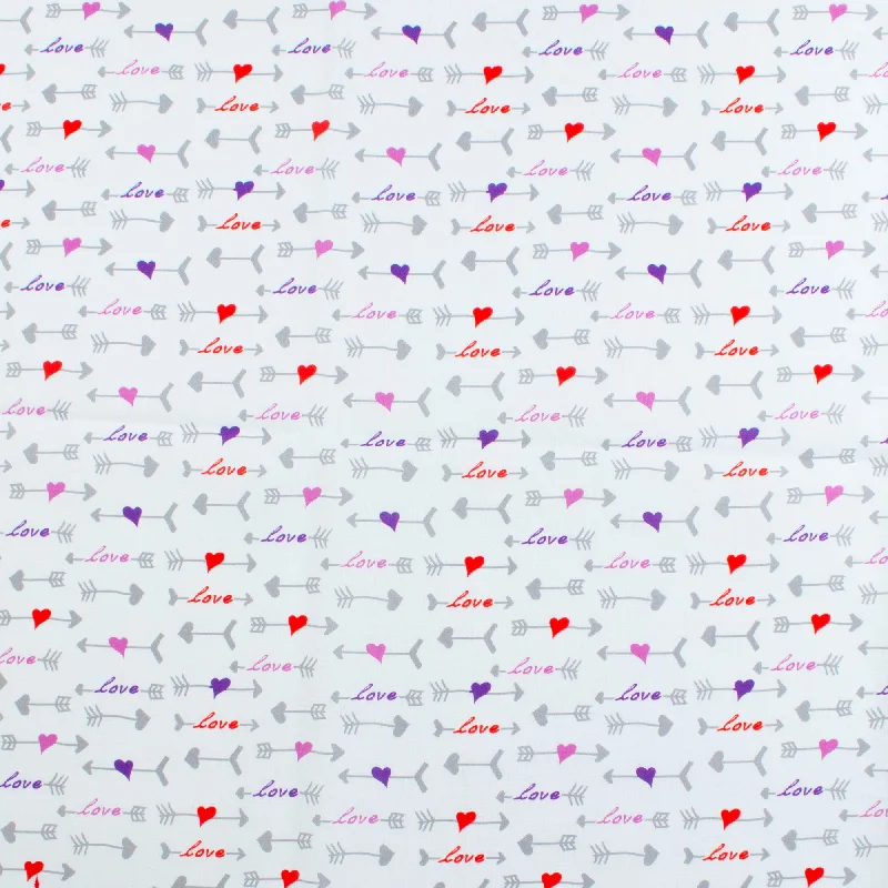 VALENTINE'S Printed Cotton - 045 - White