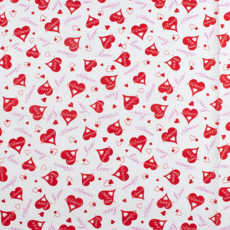 VALENTINE'S Printed Cotton - 049 - White