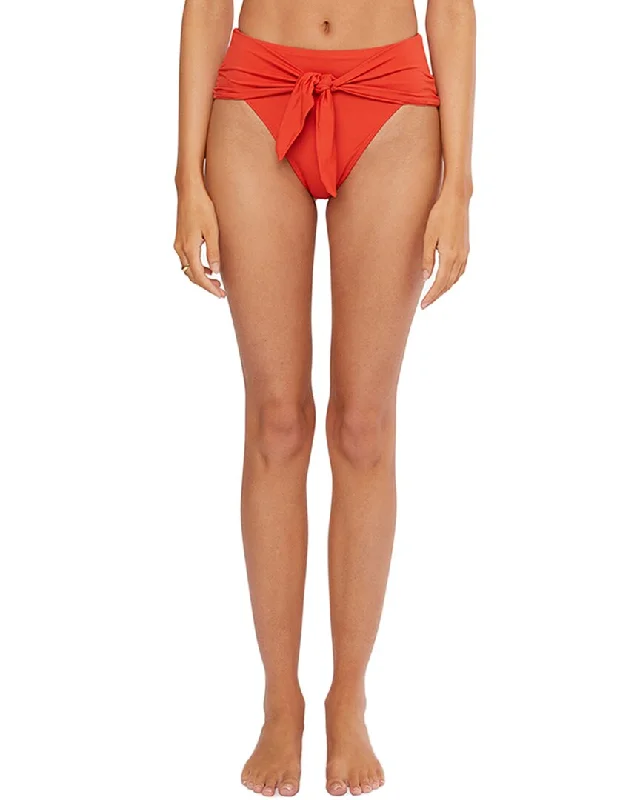 WeWoreWhat High Rise Tie-Front Bottom