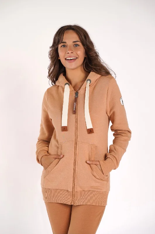 Clem Hazelnut Full-Zip Hoodie