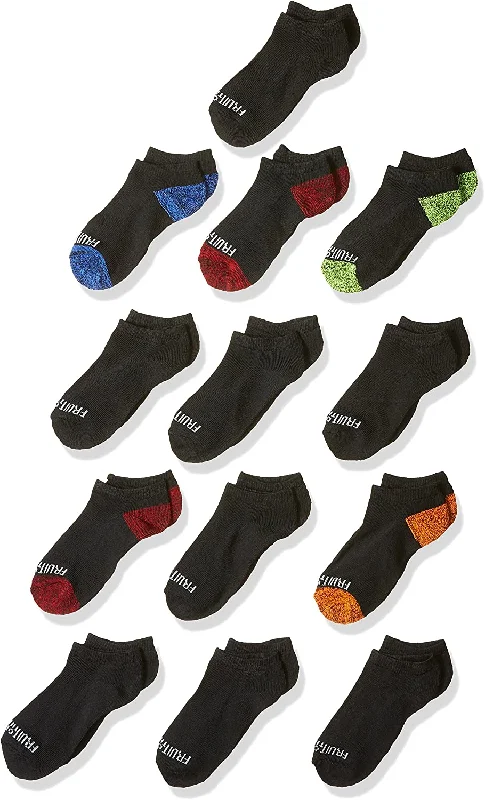 Fruit Of The Loom Boys 13 Pack Everyday Soft No Show Socks