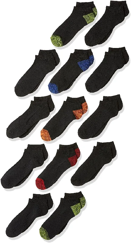 Fruit Of The Loom Boys 13 Pack Half Cushion No Show Socks