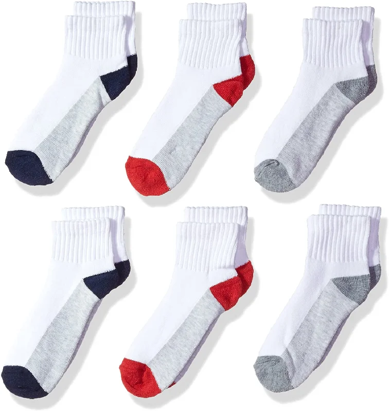 Fruit Of The Loom Boys 6 Pack Ankle Socks