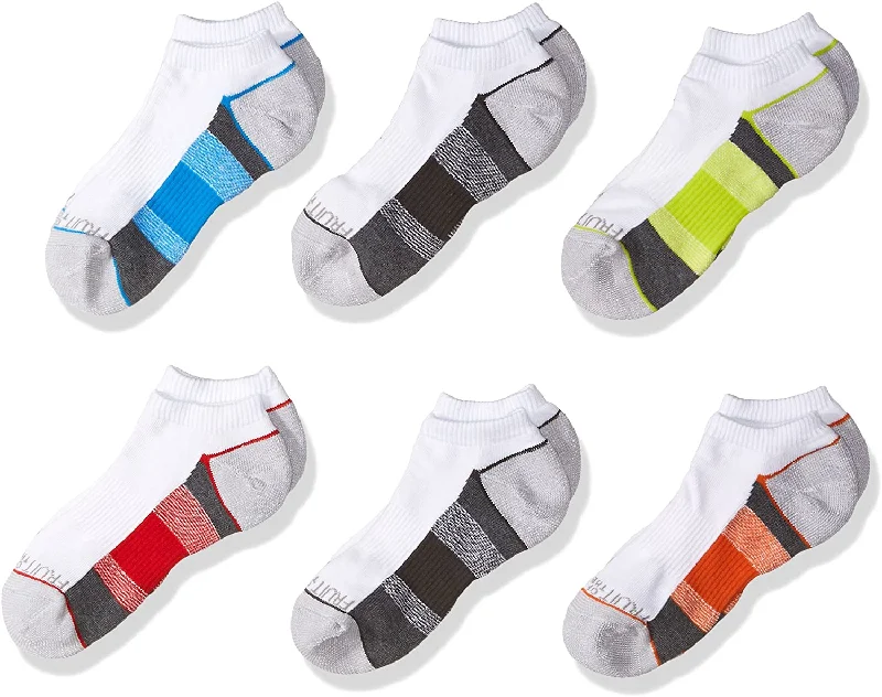 Fruit of the Loom Boys Core 7 Pack No Show Socks