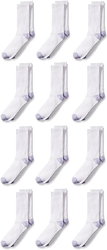 Fruit Of The Loom Girls 12 Pack Crew Socks