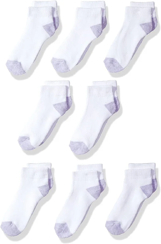 Fruit Of The Loom Girls 8 Pack Low Cut Socks