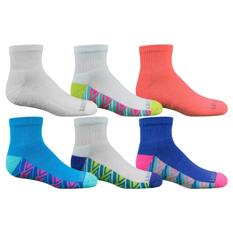 Fruit Of The Loom Girls Ankle Socks 6 Pair