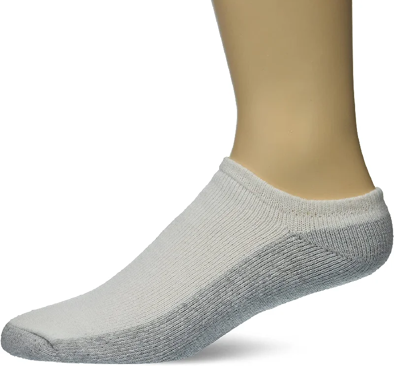 Fruit Of The Loom Mens 7 Pack Full Cushion No Show Socks, 6-12, White