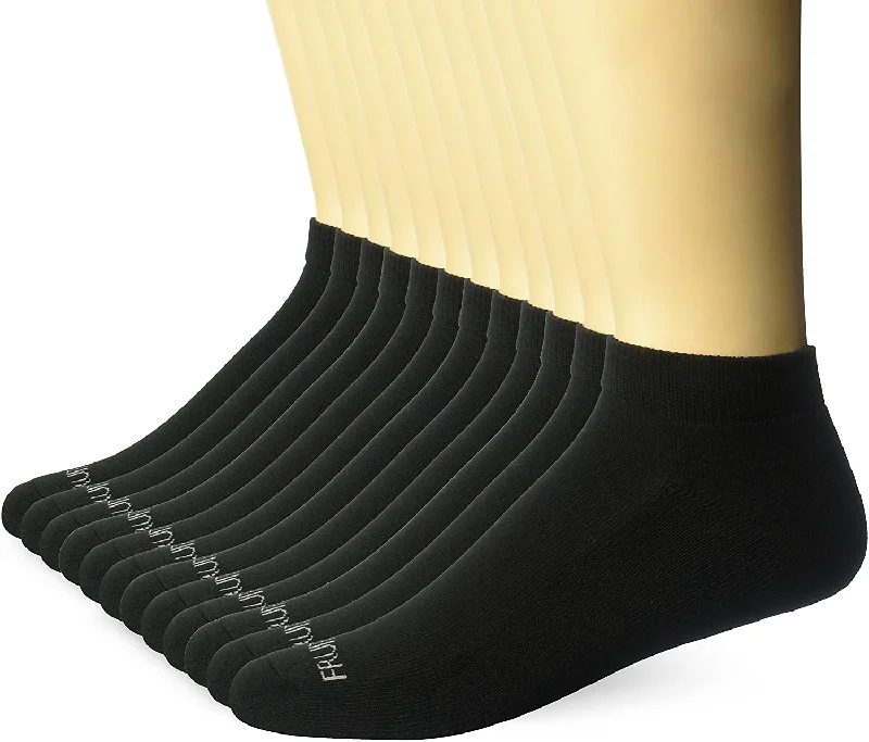 Fruit of the Loom Mens Cushioned Low Cut Socks 12 Pair