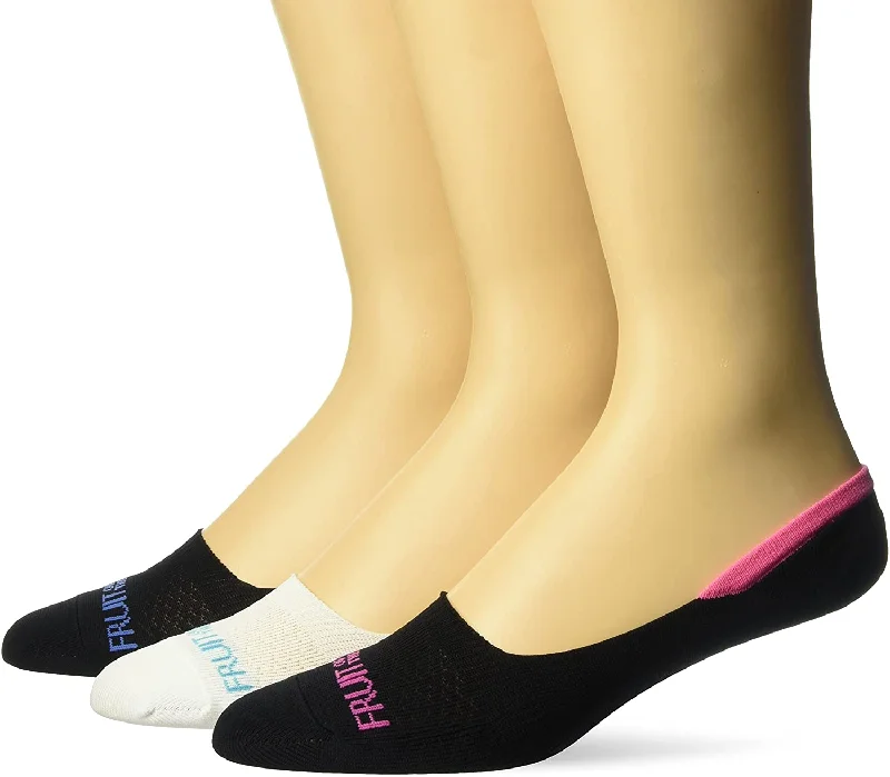 Fruit Of The Loom Womens 3 Pack Fit for Me Breathable Liner Socks