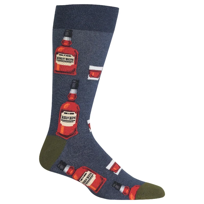 Hot Sox Mens Bourbon Crew Socks